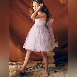 Beautiful Girls Nellystella LOVE Peach Tulle Dress in PALE IRIS Size 12